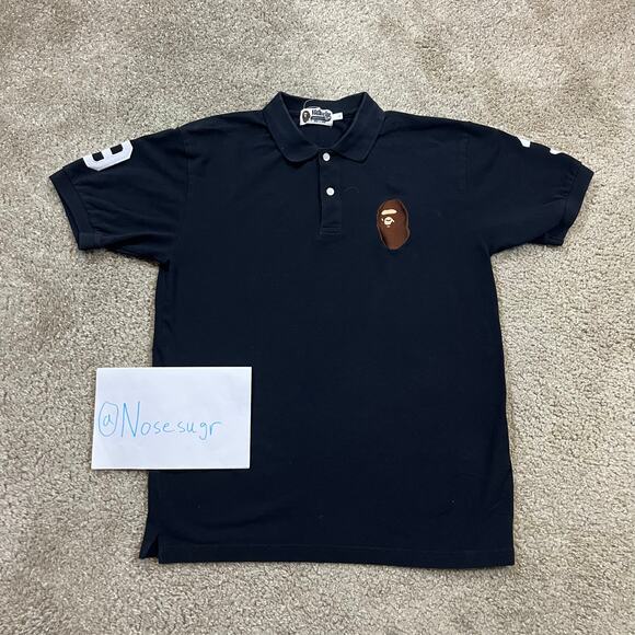 Authentic Bape 2000's Ape Head Polo L - Picture 1 of 7